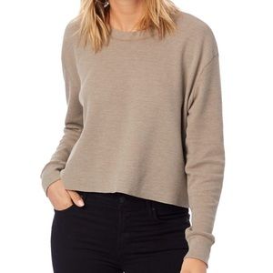 Alternative Apparel Thermal Cropped L/S Tee